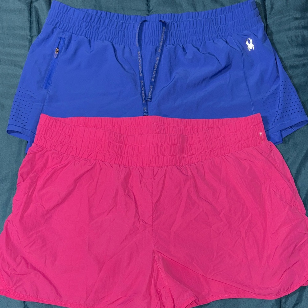 Spyder - Blue and Pink Women's Shorts